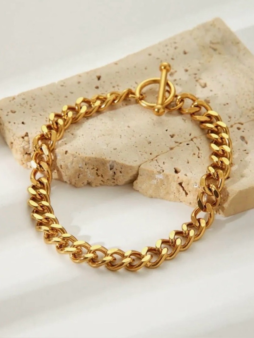 Gold Cuban Link Bracelet